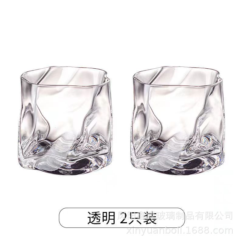 Ins-style glass cups, household water cups, girls' high school appearance level, Internet celebrity twist cups, juice tea beer mugs, gift wholesale Item Picture