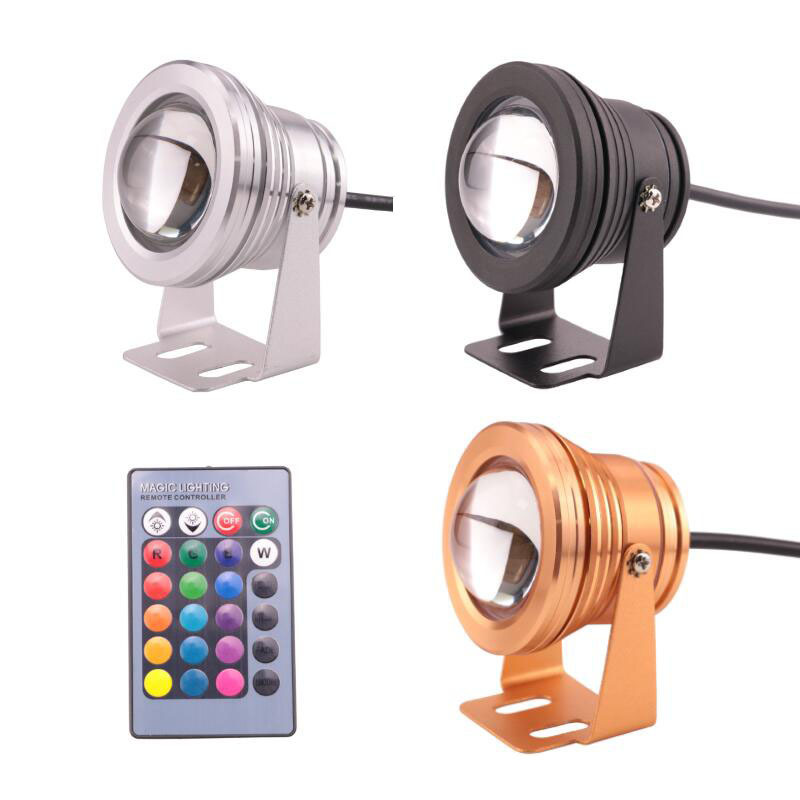 LED high-power outdoor focused waterproof spotlights, seven-color color-changing underwater lights, swimming pool lights, landscape lights, lawn lights Application Scenario