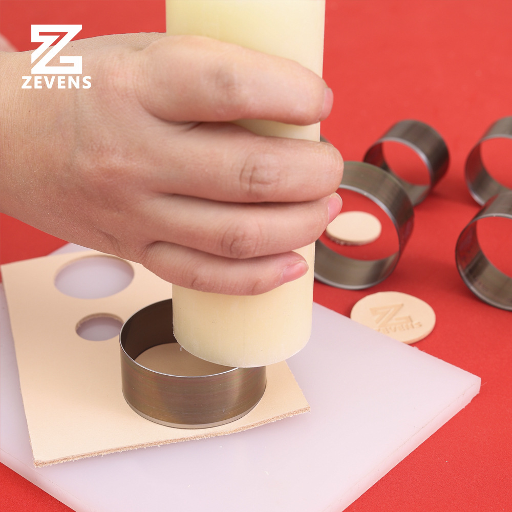 Circular cutting die for leather, circular blanking die, Japanese steel blade, hand-struck bell, flash edge, circular punch, size 8 Specification drawing