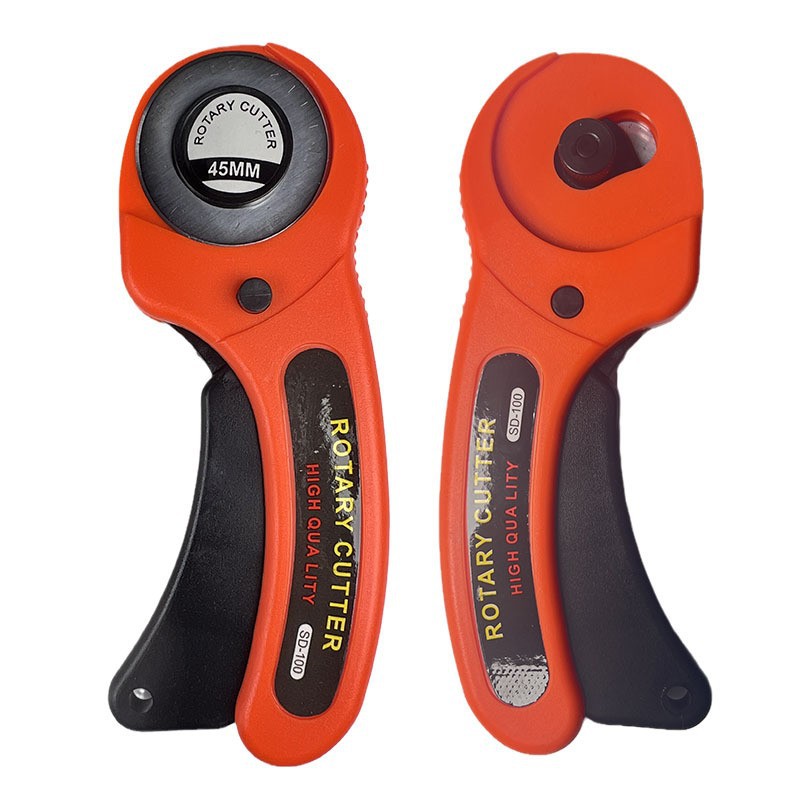 Factory direct sales of fabric cutting wheel knives, 45mm leather cutting knives, handle roller knives, 28MM fabric cutting round blades Item Picture