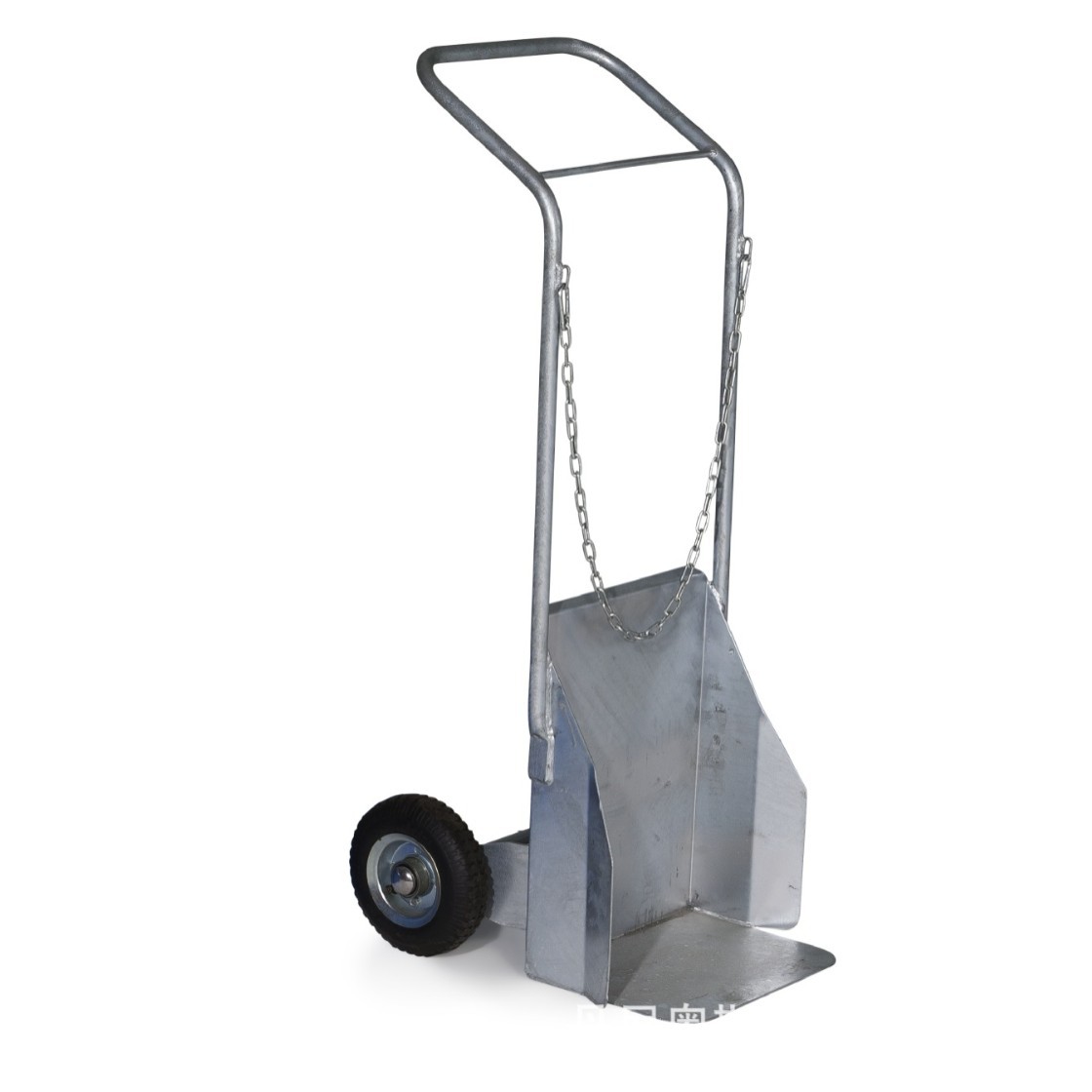 DENIOS steel gas cylinder trolley, laboratory liquefied gas cylinder transporter, plastic steel cylinder and gas cylinder hand-pulled trolley details Picture