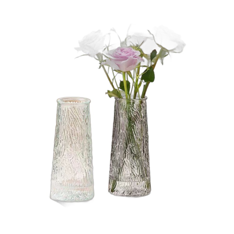 Simple and modern glass vases, fruit plates, high appearance level, ins style, living room and bedroom desktop, water-grown flower arrangement ornaments for decoration Item Picture