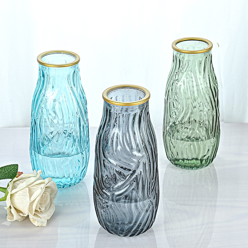 Factory wholesale gift glass vases, home ornaments, decorative vases, dried flowers, flower arrangements, simulated vases, European-style vases Specification drawing