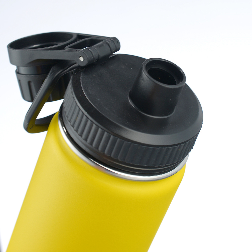 Sublimation cup 16oz space flask, 304 stainless steel insulated cup, spout, straw cup, mountain climbing sports water bottle Specification drawing