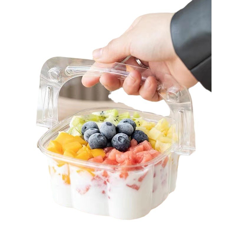 Ice powder packaging boxes, disposable special bowls for desserts, coconut jelly, fruit scoop, taro paste buckets, packaging boxes, for street vendors Item Picture