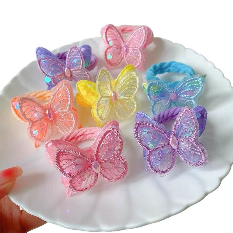 Korean version cute children's hair band, sequined girl, sweet little girl headband, high elasticity hair band, girl's hair accessory Item Picture