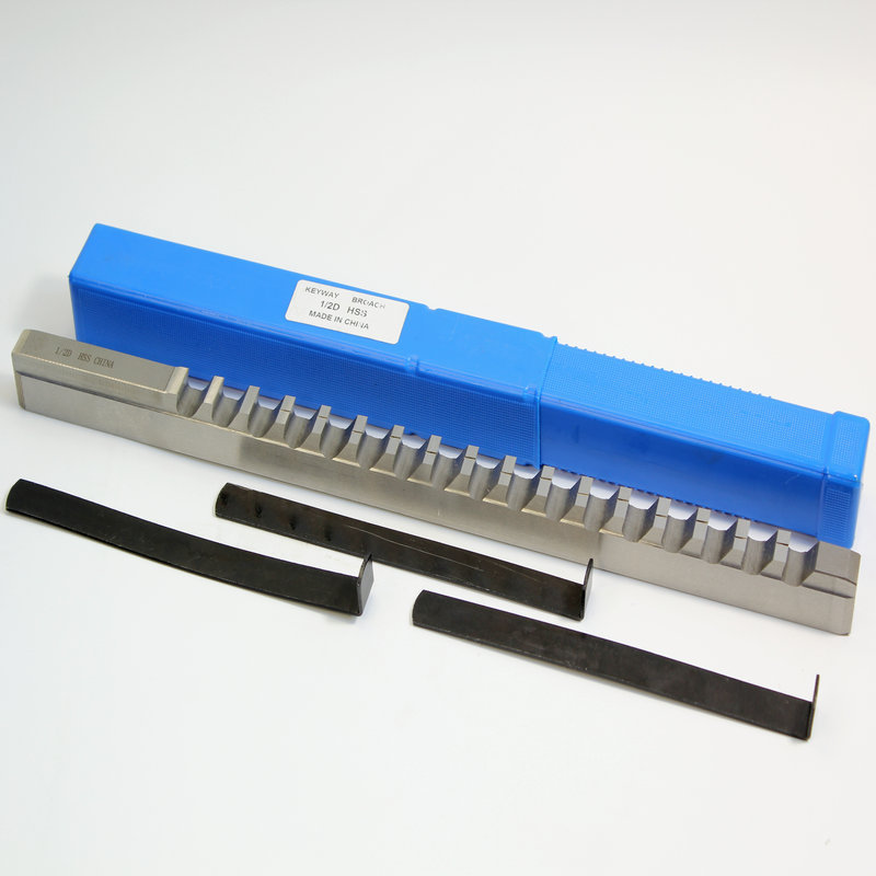 The manufacturer customizes M2 material keyway push knives, metric and imperial high-speed steel HSS keyway broaches, standard parts broaches Specification drawing