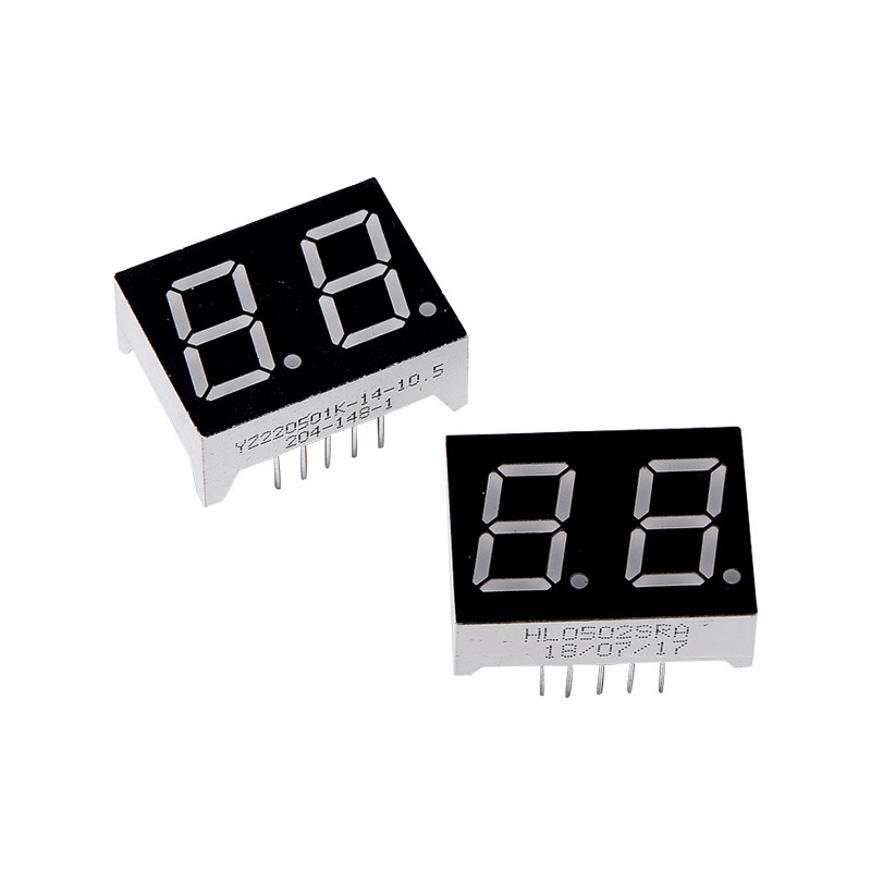 The manufacturer supplies 0.5-inch two-digit digital tube led digital tube display module with common anode and cathode, which is available for wholesale Item Picture