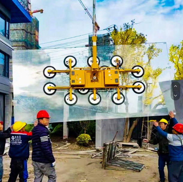 Electric suction cup glass lifting machine, powerful suction cup vacuum lifting gear, laser cutting feeding machine, vacuum suction cup factory details Picture