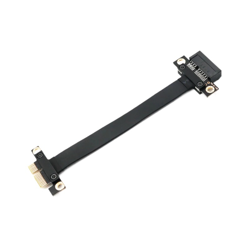 PCIE extension cable small slot PCI-E 3.0 adapter cable sound card network card PCIE x1 to x1 connection cable 90 degrees Item Picture