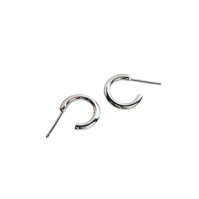 Fashionable accessory ~ Simple and versatile ear rings, plain ring earrings, 2025 new style ear studs, light luxury and high-end style earrings Item Picture