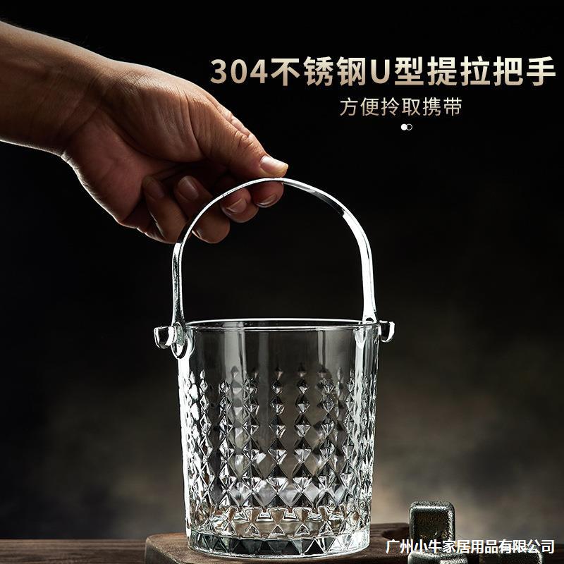 Ice buckets: Buckets for ice cubes, bars, KTVS, commercial glass storage buckets, household beer storage buckets, wholesale Application Scenario