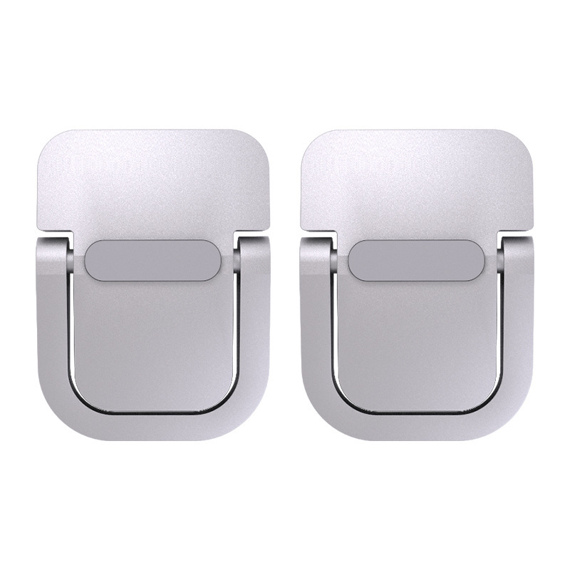 Zinc alloy metal notebook computer invisible stand bracket mini portable height-increasing heat dissipation stand support folding base Item Picture