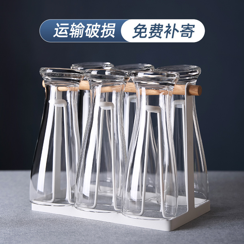 Lemeiya glass Cup, large-capacity juice drink cup, simple milk cup, breakfast cup, drinking cup, home set Specification drawing