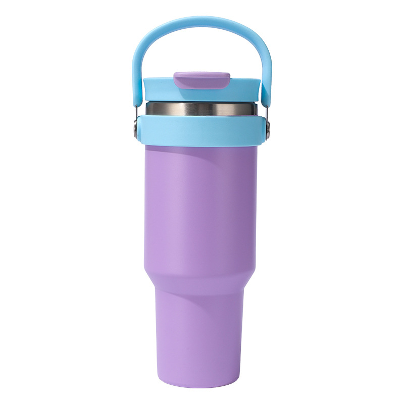New 40oz car cup insulated cup, with 304 stainless steel inside and out, large-capacity household handle and straw for dual drinking outdoors Application Scenario