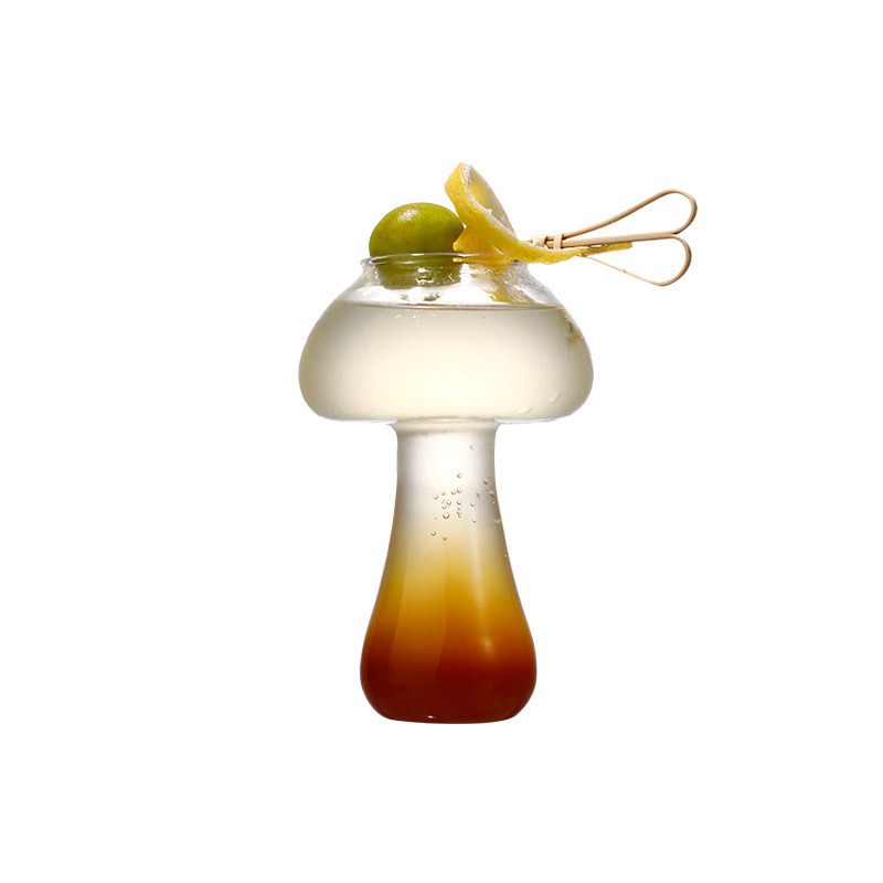 ins popular mushroom cup, smoked creative cocktail cup, Japanese sake bar, molecular food bar special wine glass Item Picture