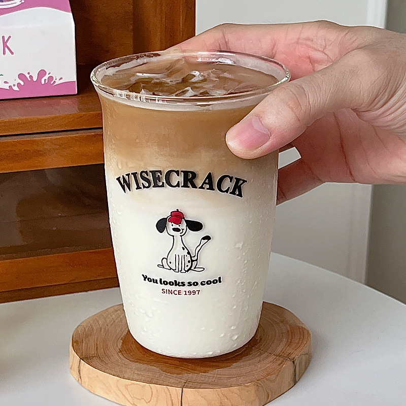 Bolimei Korean-style glass cups, coffee cups, cold brew cups, latte breakfast cups, household heat-resistant microwave glass cups Application Scenario