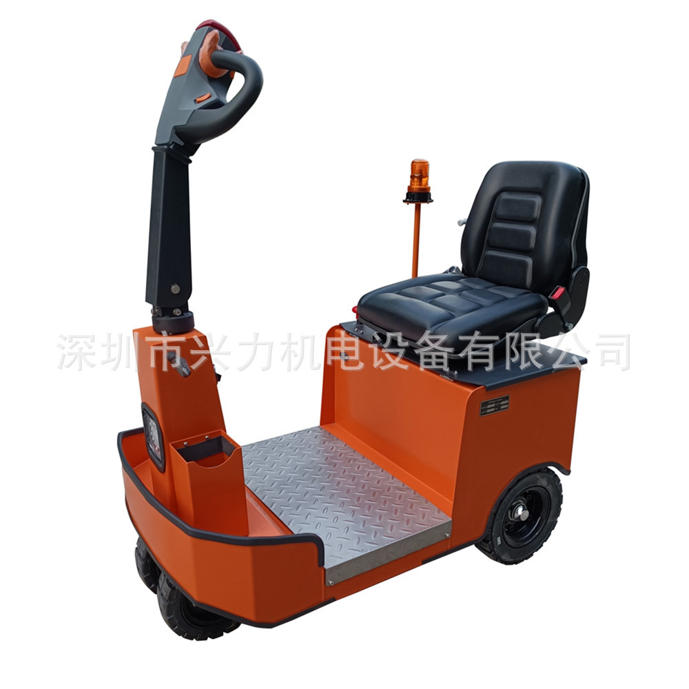 A ride-on tractor, an open electric tractor, or a stand-up towing trailer with a capacity of 1.5 to 3 tons is easy to pull Application Scenario