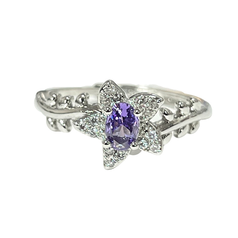 The new minimalist and fresh color series butterfly heart sweet and cool geometric open ring is a delicate and elegant ring for women Item Picture