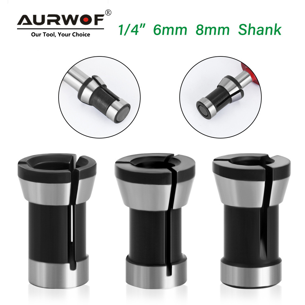 Grinding machine conversion head 6mm, 6.35mm, 8mm, engraving machine chuck, trimming machine chuck, woodworking accessories conversion head full figure