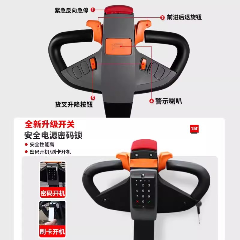 Heli Electric Forklift CDD15J-RE all-electric stacker, electric-hydraulic forklift, pallet stacker and loading/unloading vehicle details Picture