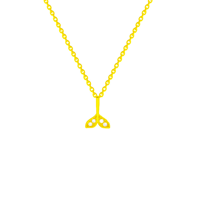 Elegant fishtail necklace accessory, women's niche exquisite pendant necklace, 2024 new style sweater chain, high-end collarbone chain Item Picture