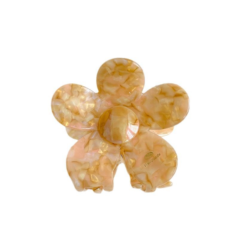 YD Acetic acid Flower Phantom Color Grab clip Shark Clip Sweet and Fresh Grab clip New style hair clip for women's back of the head Item Picture