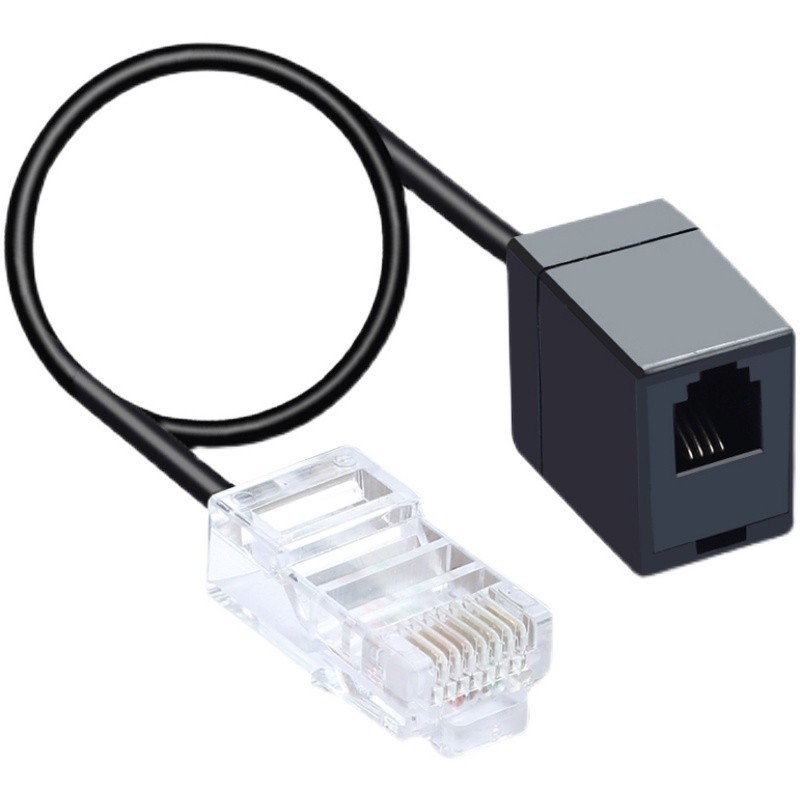 RJ45RJ11 network cable to telephone, network to telephone, 8P4C to 6P4C telephone adapter converter details Picture