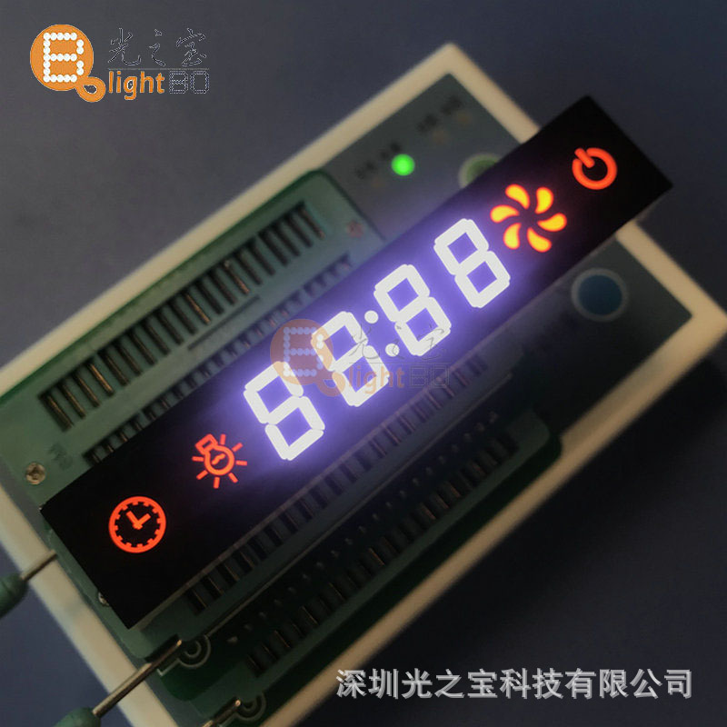 A multi-color 92*18*12led digital tube display screen for kitchen range hood control templates details Picture