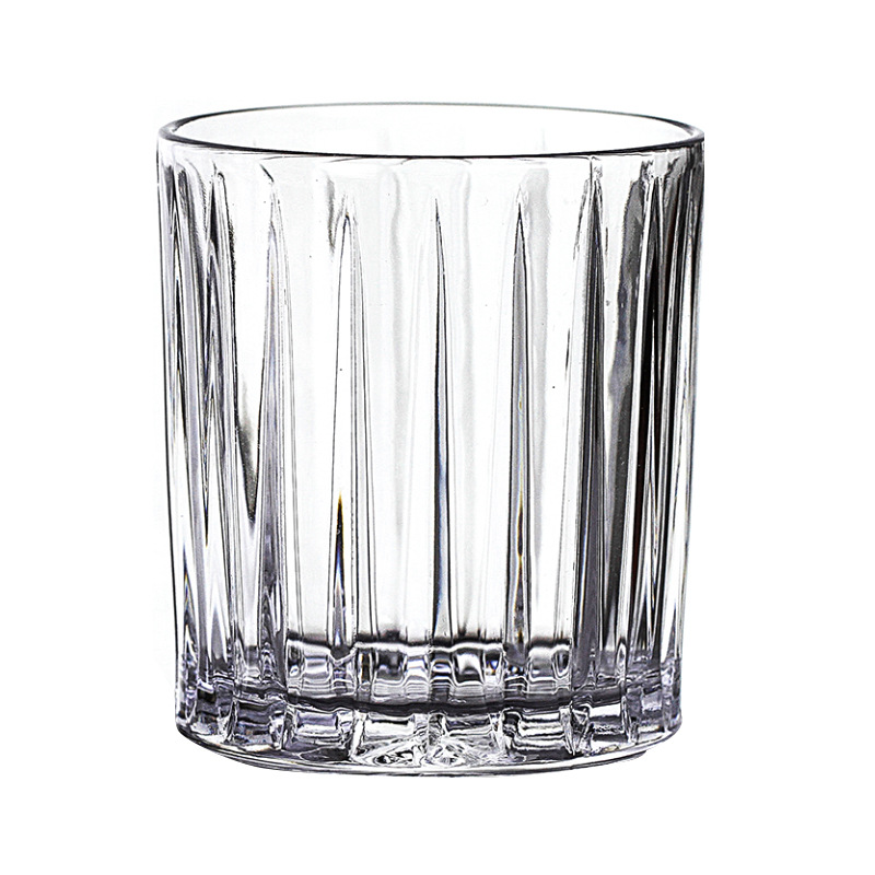 Vertical patterned glass cups, simple Nordic cups for home use, heat-resistant glass water cups, transparent creative whisky glasses Item Picture