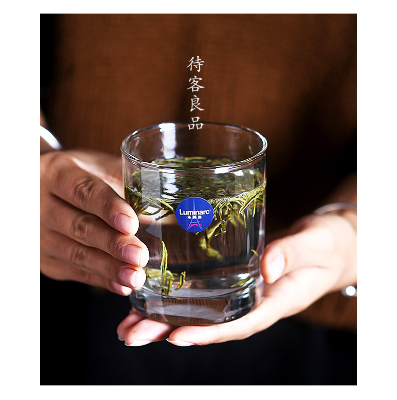 Wholesale bow and arrow modern simple glass straight cups, juice cups, beverage cups, tea cups, brewing tea cups, restaurant household cups Specification drawing