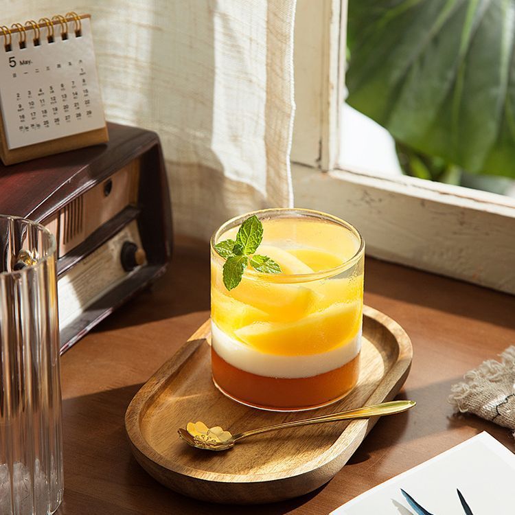 Glass dessert cups, milk cups, home mousse cups, dessert cups, high-transparency borosilicate glass pudding and yogurt cups are available Application Scenario