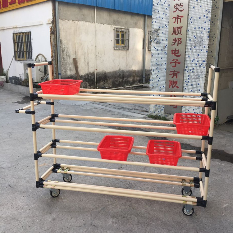 The supply of e-commerce picking trucks, lean pipe sorting racks and logistics package picking shelves is simple and cost-effective Specification drawing