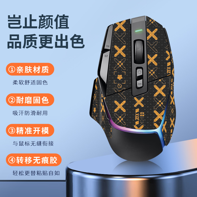 SAN Carlo is suitable for Logitech G502X anti-slip stickers, mouse games, g502x stickers, foot stickers, Teflon palm films Item Picture