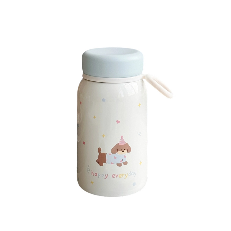380ml small capacity pocket cup, mini and cute cartoon student and children's insulated cup, high appearance level birthday gift for girls Item Picture