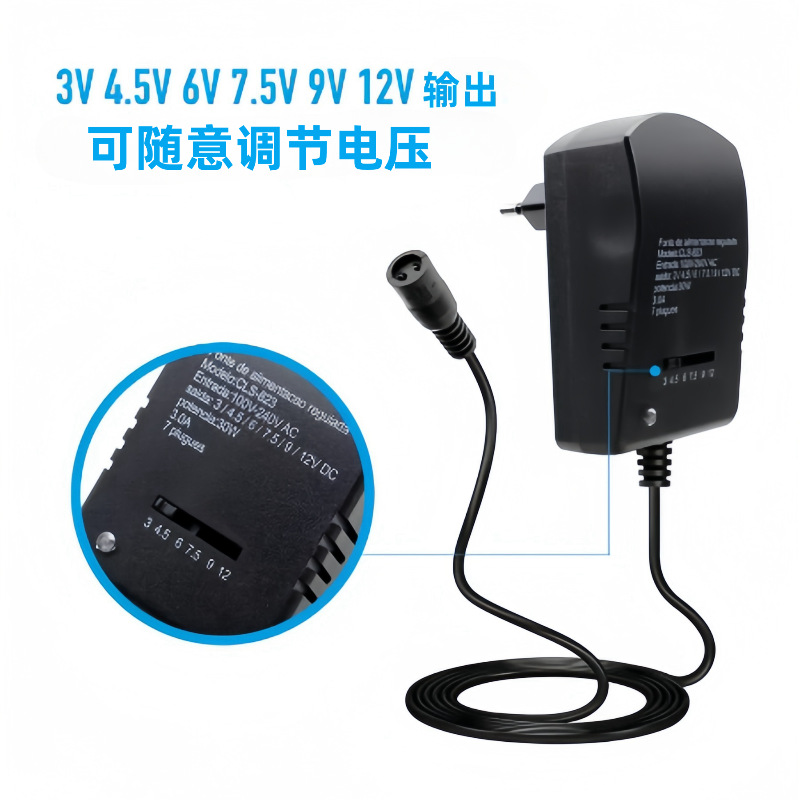 30W adjustable multi-functional switching power supply, 3-12V adjustable voltage power supply, 3A current switching power supply details Picture