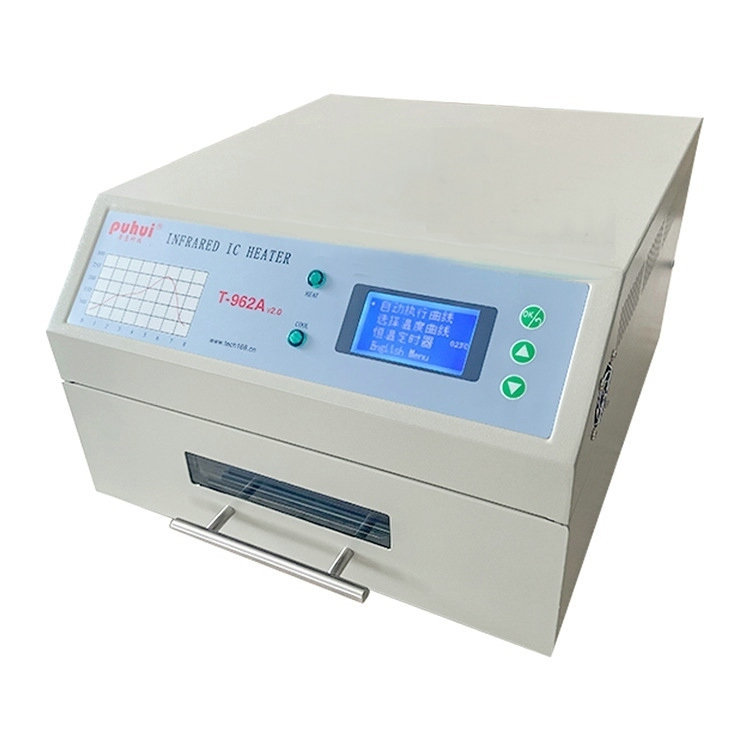 2023 New product SMT surface mount Desktop reflow Soldering Intelligent Infrared reflow Oven Reflow Soldering T962A v2.0 Item Picture