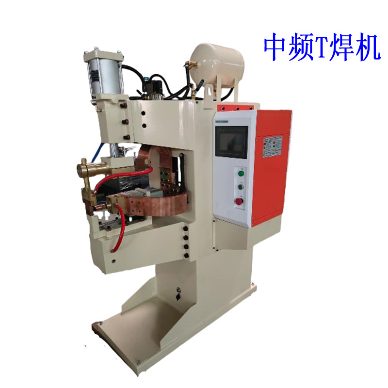 Factory direct sales of desktop pneumatic medium-frequency T-welding machine, stainless steel semi-automatic energy storage flash spot welding machine details Picture