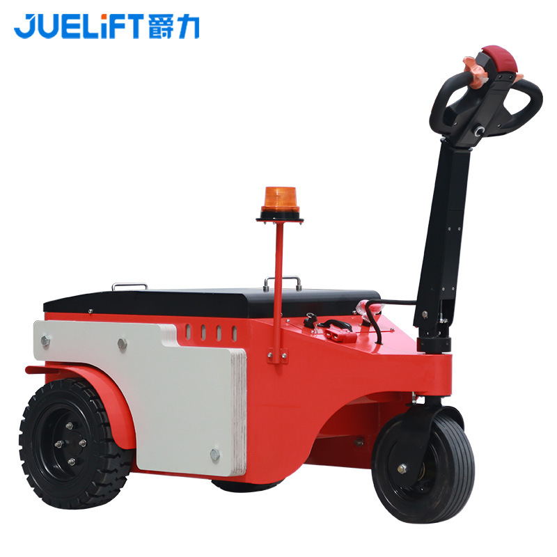 Jueli electric tractor 2-ton, 3-ton, 4-ton pedestrian towing forklift, tow hook, flatbed trailer, electric tractor Specification drawing