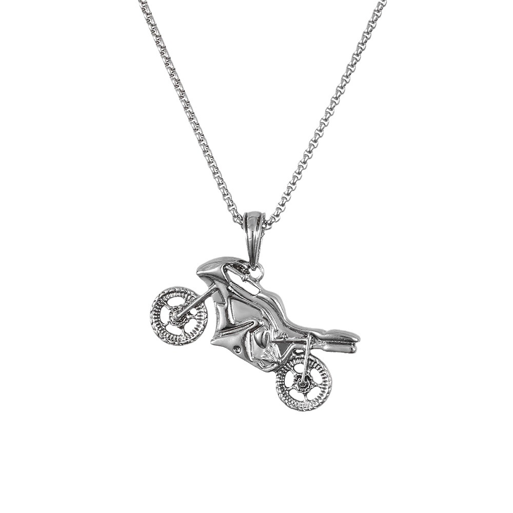 A new titanium steel chain necklace from Europe and America that doesn't fade, is personalized and fashionable. It's the same style as a popular street hip-hop pendant accessory Item Picture