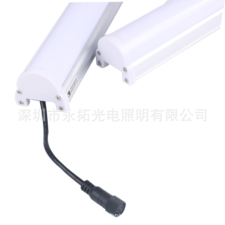 led wall-washing light, outdoor waterproof, hotel building outline lighting project, DMX512 external control line light full figure