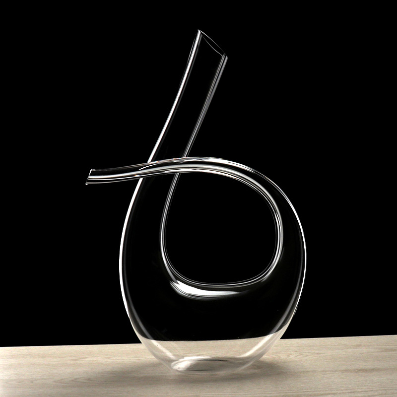 Handcrafted crystal decanter, 6-character decanter, harp, red wine decanter, wine decanter, wine pouring and distribution device Specification drawing