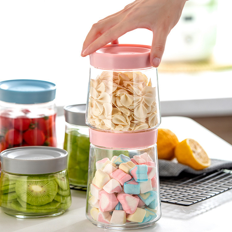 Lemeiya sealed cans, glass storage cans, glass bottles, tea cans, milk powder cans, transparent dried fruit glass cans, food cans Application Scenario