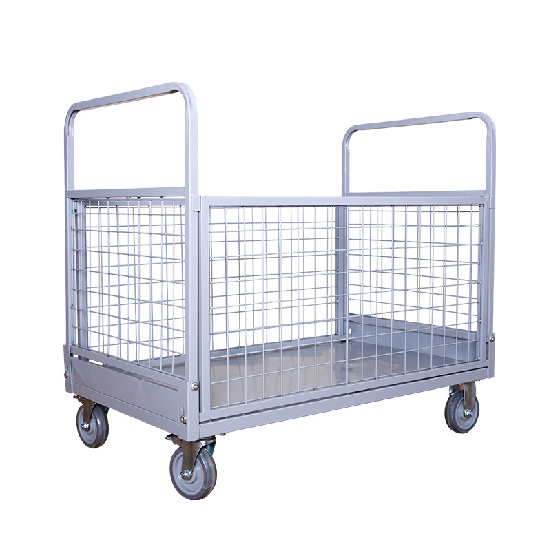 Logistics fence trolleys, silent grid trolleys, warehouse tool pull trucks, workshop material sorting and turnover carts Item Picture