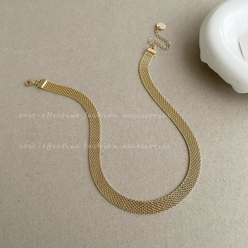 European and American choker necklaces, neck chains, collarbone chains, exaggerated metal necklace accessories for women, 2023 new style Specification drawing