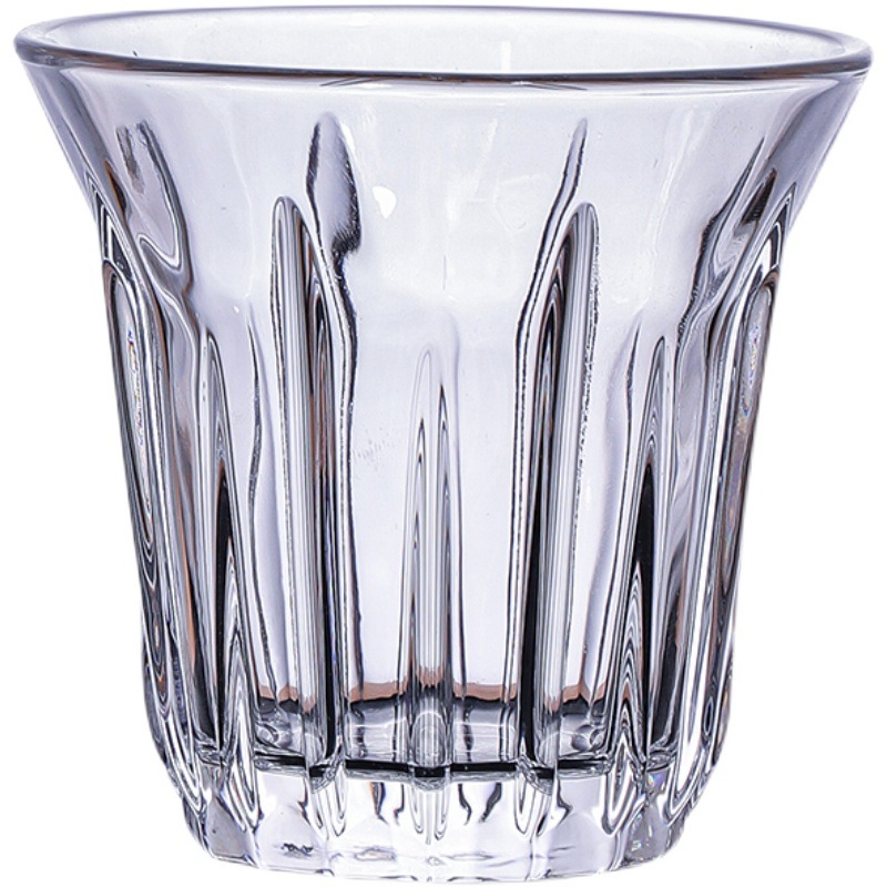 Glass coffee cups, high-end American latte art cups, Australian white cups, latte cups, Dirt water cups, simple and retro cocktail cups Item Picture