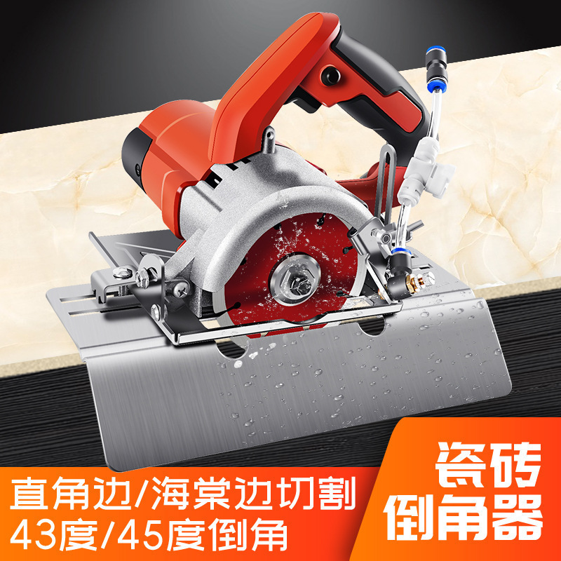 Yunshi machine 45-degree ceramic tile chamfering device, chamfering corner cutting machine, stainless steel corner cutting, crabapple exchange full figure