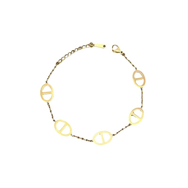【 All-Titanium Steel 】 Minimalist CD Dongdaemun Personalized bracelet, retro birthday gift for female Internet celebrity and best friend Item Picture
