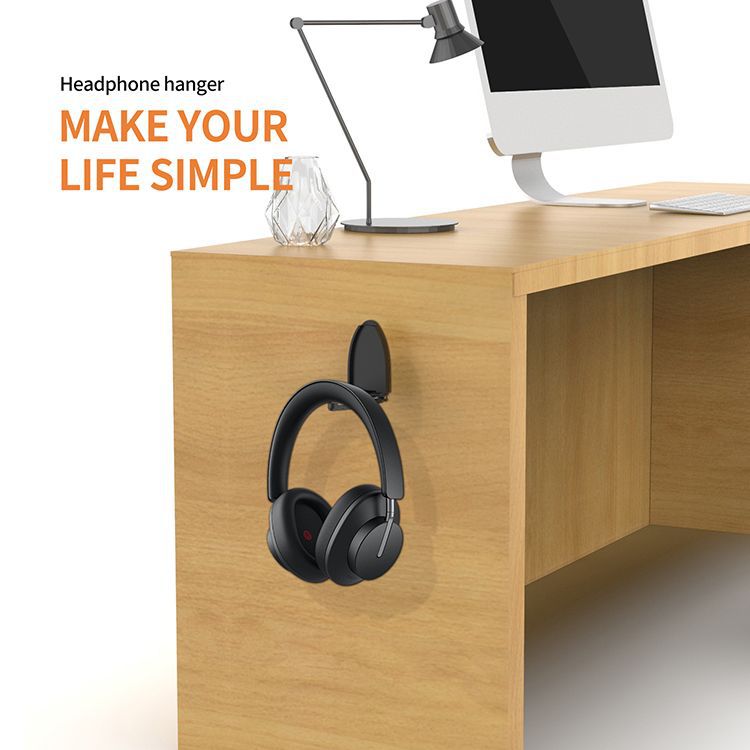 Cross-border adhesive folding headphone stand, double-sided adhesive headphone storage, desktop computer desk storage headphone stand Specification drawing
