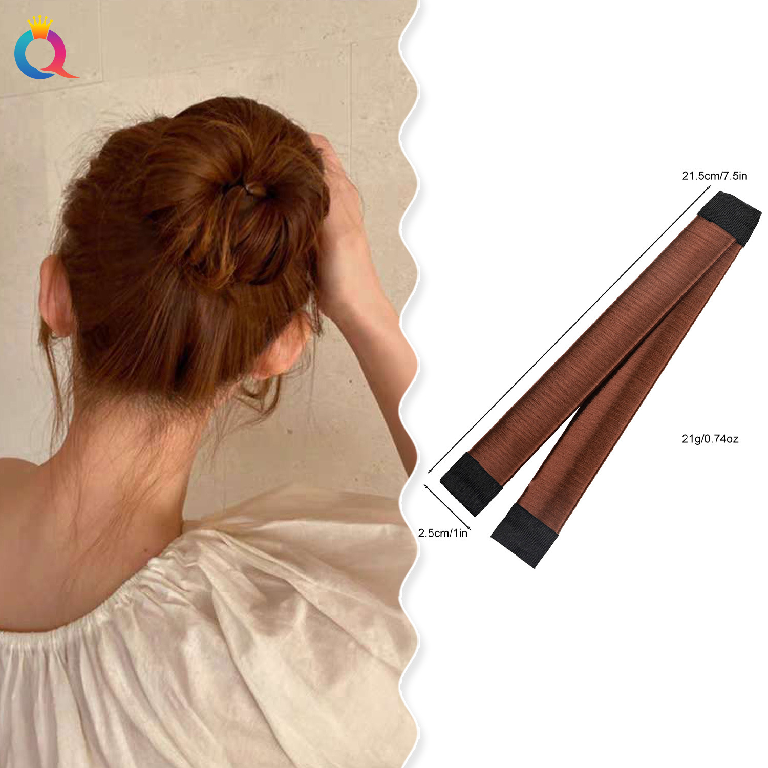 Qiyue Cross-border Hair Bun Magic Tool, Lazy Person's Bun Hair Tie Holder, Simple hair accessory, women's Elegant headwear wholesale details Picture